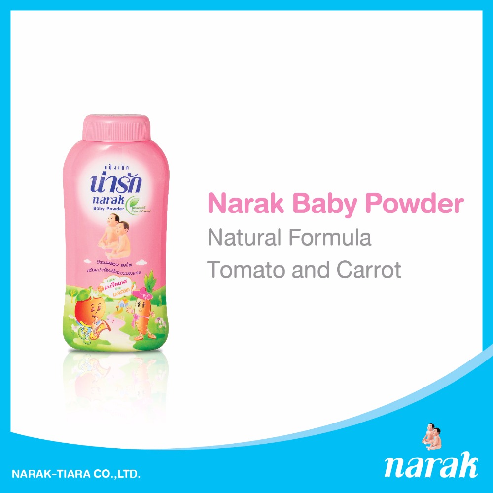 Baby Talcum Powder with Natural Formula - Tomato and Carrot