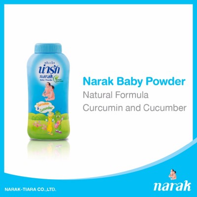 Baby Talcum Powder with Natural Formula - Curcumin and Cucumber